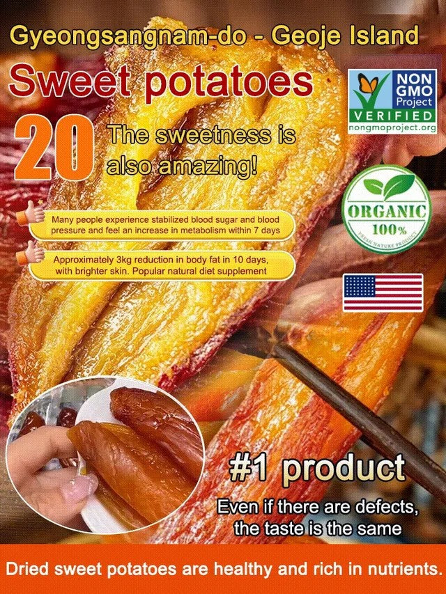 Soft and Sweet Skin-On Dried Sweet Potato-Will