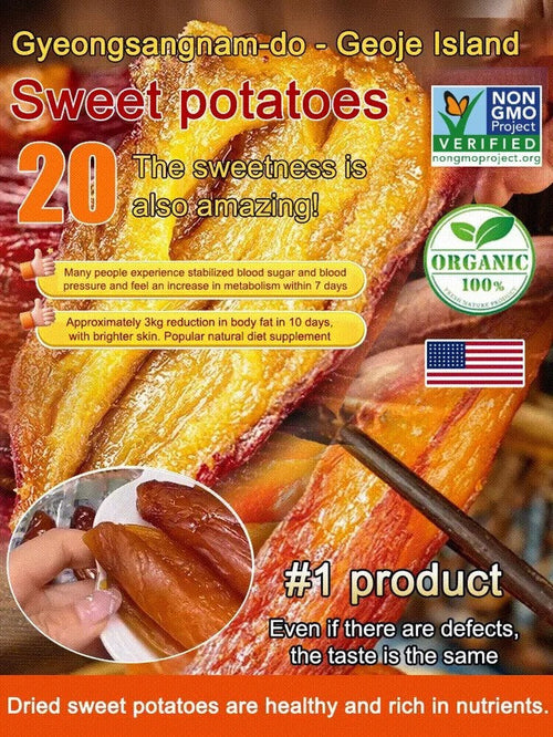 Soft and Sweet Skin-On Dried Sweet Potato-Will