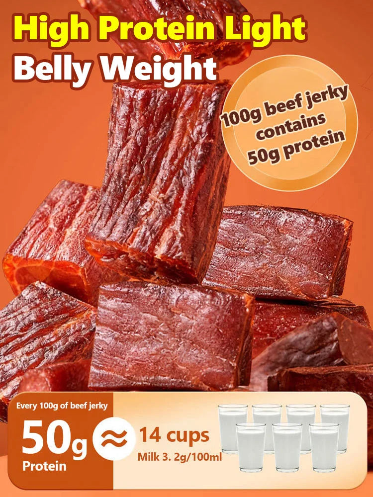 Add high-protein pure beef jerky.-Will