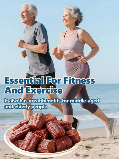 Add high-protein pure beef jerky.-Will
