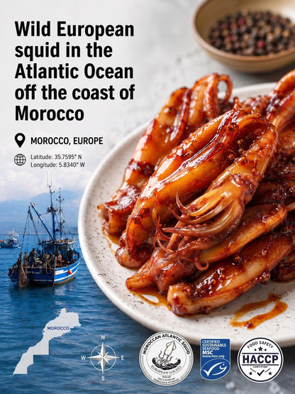 🦑BBQ Roasted Whole Squid Snack – Ready to Eat, Individually Wrapped-Will