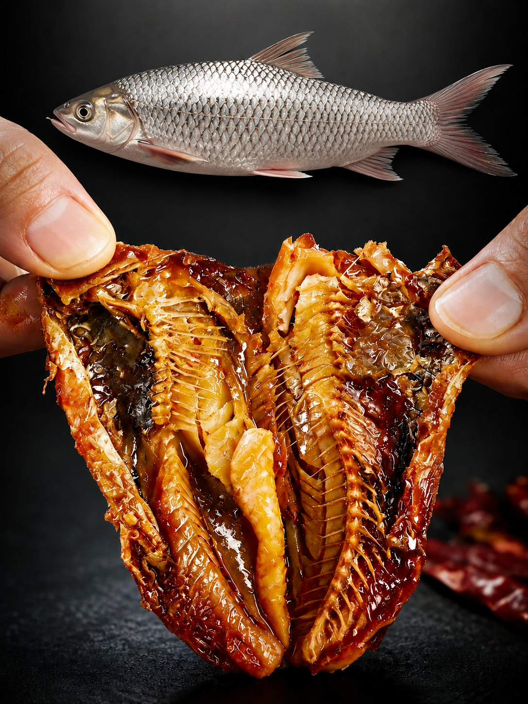 🐟️Gourmet Spicy Whole Fish | Vacuum-Sealed | High Protein Seafood Snack-Will