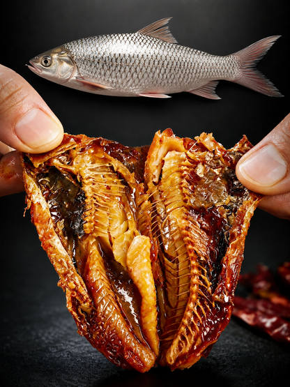 🐟️Gourmet Spicy Whole Fish | Vacuum-Sealed | High Protein Seafood Snack-Will